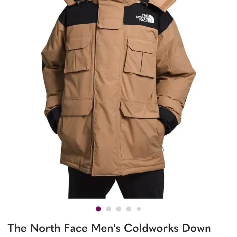 The North Face Men's Puffer Jacket - Brown and Black
